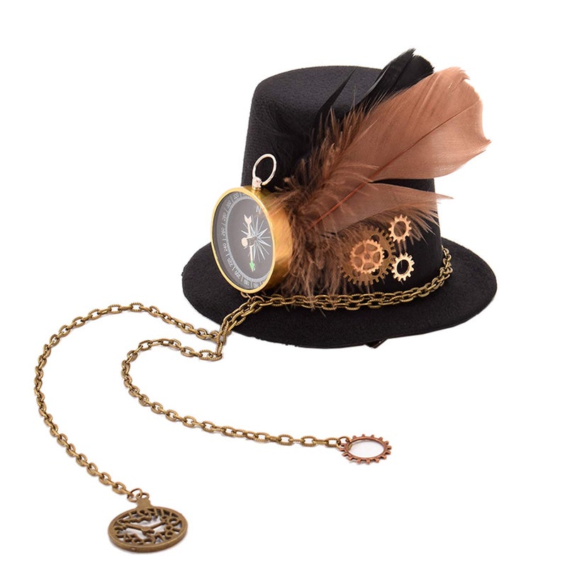 GRACEART Steampunk Accessories Mini Top Hat Headwear (C) - Image 1
